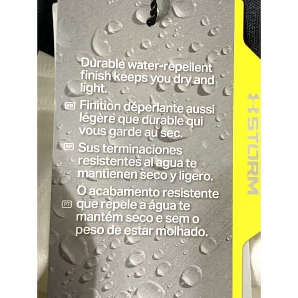 Under Armour Vest XS White Black Trim Daytona UA Storm Cold Gear Cinch Waist NWT - Picture 11 of 13